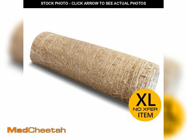 Lot 74-14313522 - Agfabric Natural Jute Erosion Control 4ftx30ft, 13.6oz High Density Jute Netting Roll - 48 inch Wide...