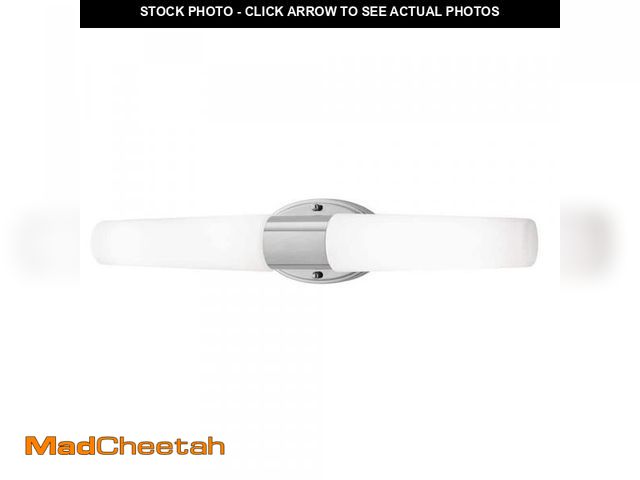 Lot 74-11254904 - Hampton Bay Rosepine 24 in. 1-Light Chrome Integrated LED Modern Bathroom Vanity Light Bar - UNUSED