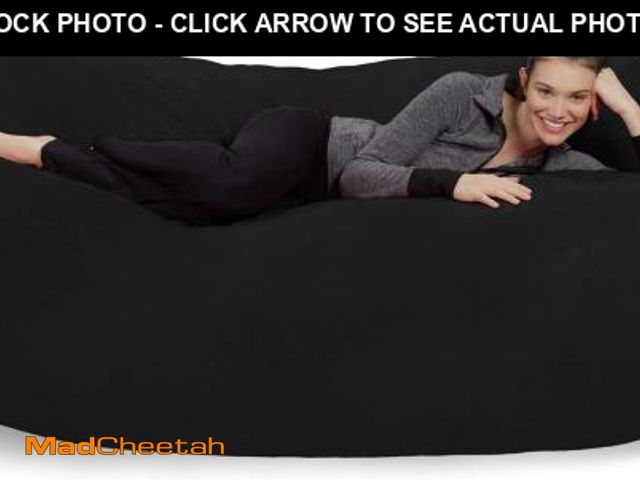 Lot 74-12510499 - Sofa Sack Bean Bag Chair Cover, 7-5-feet, Black - UNUSED