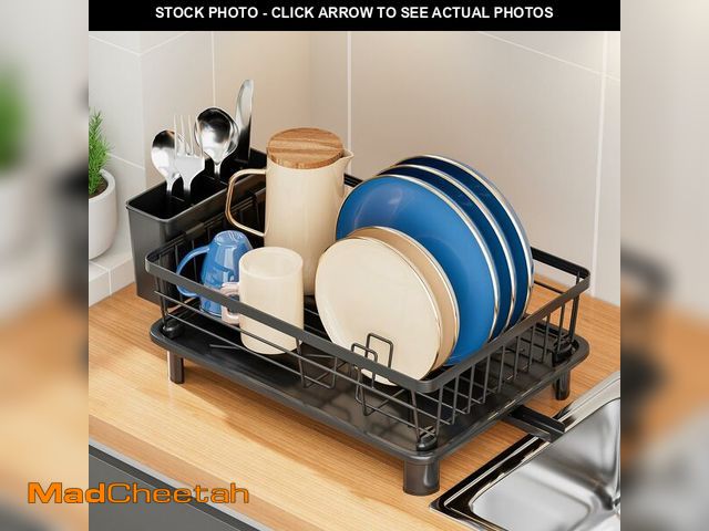 Lot 74-14207929 - Dish Drying Rack, Stainless Steel Dish Racks for Kitchen Counter, Sink Organization and Storage Esse...