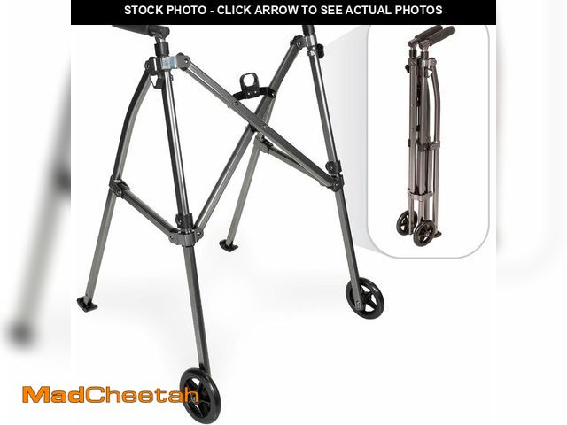 Lot 74-14305894 - Stander Wonder Walker with 5-inch Wheels, Lightweight Folding Walker for Adults, Seniors, and Elderl...