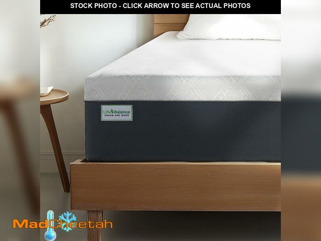 Lot 74-14613513 - Life Balance Queen Size Mattress, 10 Inch Cooling-Gel Memory Foam Mattress Made in USA, CertiPUR-US ...