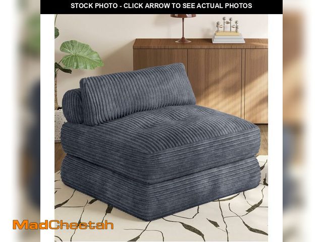 Lot 74-13041808 - Welzona Plush Corduroy Folding Sofa Bed, Free Setup Floor Beds, 34" Boneless Couch for Small Spaces,...