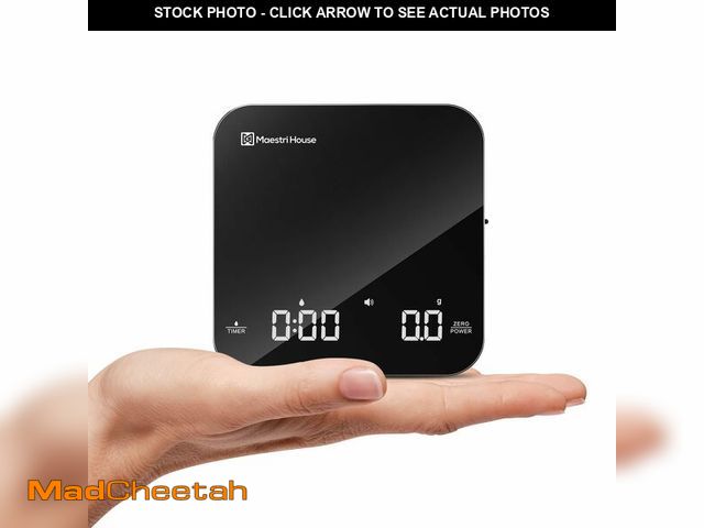 Lot 74-14269760 - Maestri House S2 Espresso Coffee Scale with Timer, USB-C Rechargeable 2kg/0.1g Precision Shot Scale,...
