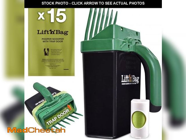 Lot 74-12329746 - Neater Pet Brands Lift N' Bag Dog Pooper Scooper with Bag Attachment | 15 Bags | Dog Pooper Scooper ...