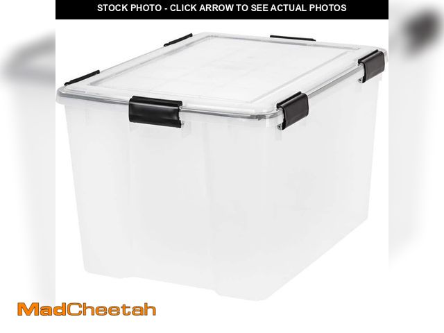 Lot 74-14596139 - IRIS 74 Qt./18.5 Gal. WeatherPro Storage Tote 110586 - UNUSED