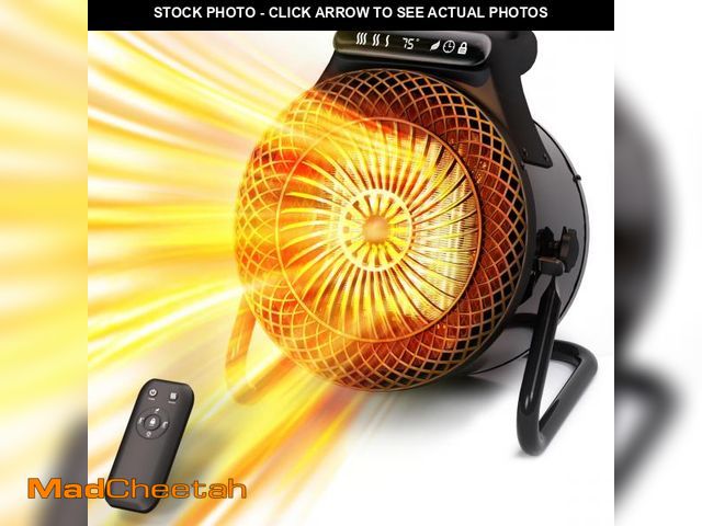 Lot 74-12440565 - Outdoor Heaters for Patio, 1500W Electric Garage Heater with Remote Thermostat 3S Fast Heating, Over...