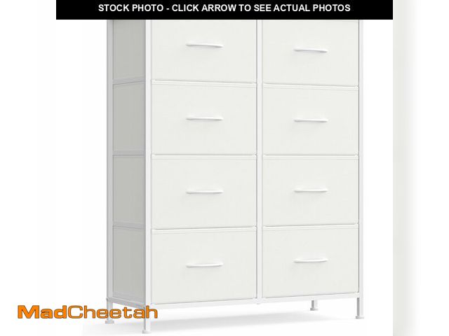 Lot 74-13331766 - SONGMICS Dresser for Bedroom, Chest of Drawers, Steel, MDF, 8 Non-Woven Fabric Drawers, Storage Orga...
