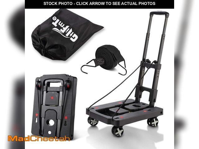 Lot 74-14381017 - GtIiFmTe Foldable Hand Truck, Lightweight Luggage Cart for Airport Car Seat - UNUSED