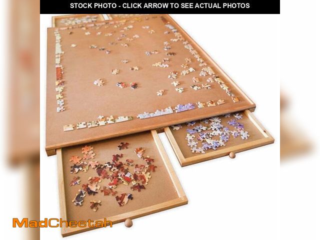 Lot 74-14435122 - "Bits and Pieces Jumbo Puzzle Plateau, Organizer, 26""x34"", 1500 Pieces, 4 Sorting Trays" - UNUSED