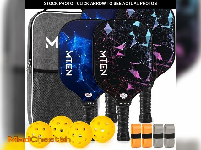 Lot 74-14150687 - MTEN Pickleball Paddles, USAPA Approved Pickleball Paddles Set of 4, Fiberglass Surface Pickleball S...