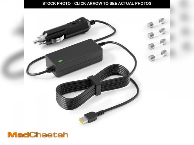 Lot 74-12443972 - VHBW CAR Charger Replacement for Lenovo CAR Charger 90W 65W 45W Compatible with ThinkPad X1 Carbon X...