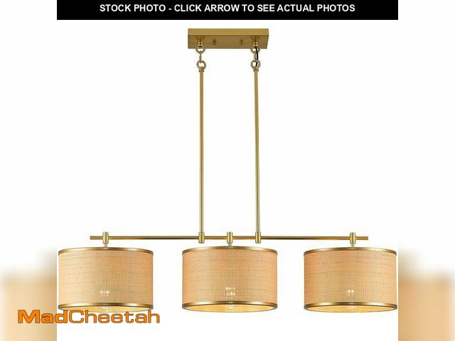 Lot 74-14204074 - HLMRCHEN 41" Dining Room Light Fixtures Over Table with 3-Light Island Lights for Kitchen,Boho Large...