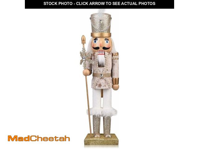 Lot 74-13709164 - ArlinaL Wooden Christmas Soldier Nutcracker Decorations, 15 Inch Nutcracker Figure Christmas Decor f...