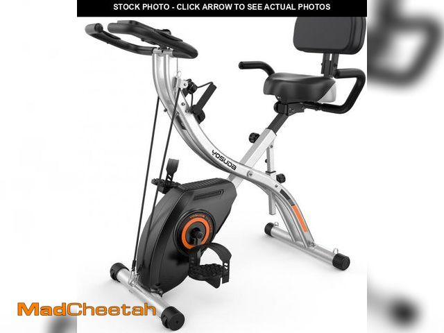 Lot 74-12540911 - YOSUDA Exercise Bike, 5 in 1 Folding Exercise Bike for Seniors 330lbs Capacity, Magnetic X-Bike with...