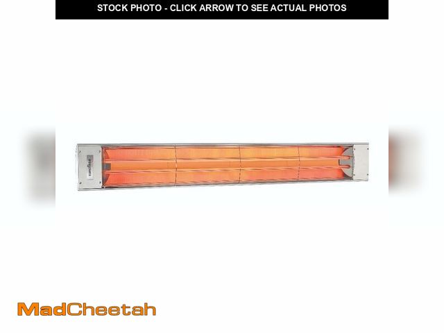 Lot 74-13122363 - Eurofase Heating 6000 Watt Electric Infrared Dual Element Heater-240 Voltage-Stainless Steel Finish-...