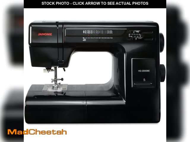 Lot 74-13560904 - Janome HD3000BE 18-Stitch Sewing Machine with Quilt Kit - UNUSED
