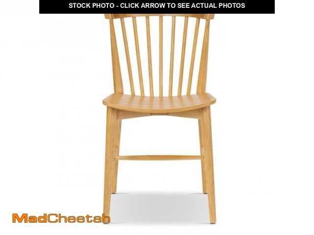 Lot 74-12539315 - POLY &amp; BARK Ligna Dining Chair Black Ã¢â¬â Mid-Century Inspired Chair with Sculpted Spindle B...