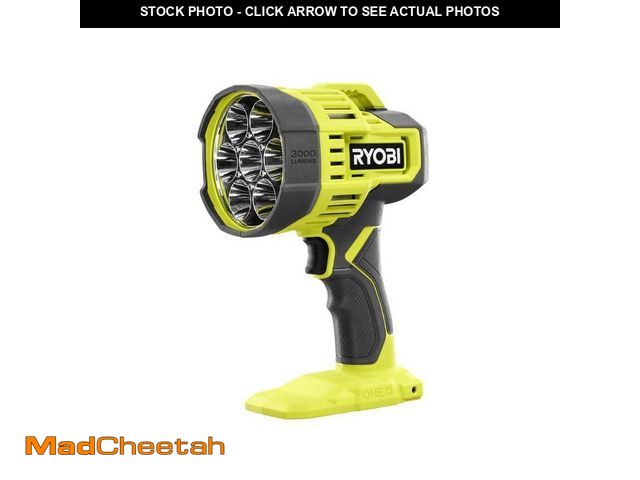 Lot 74-14468532 - RYOBI ONE+ 18V Cordless LED Spotlight (Tool Only) PCL661B - UNUSED