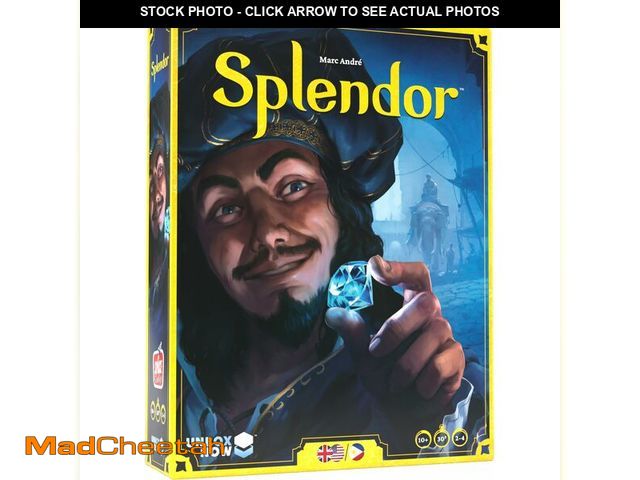 Lot 74-12709432 - Asmodee Splendor Board Game - Master The Art of Wealth and Prestige! - Engaging Gem Mining Strategy ...