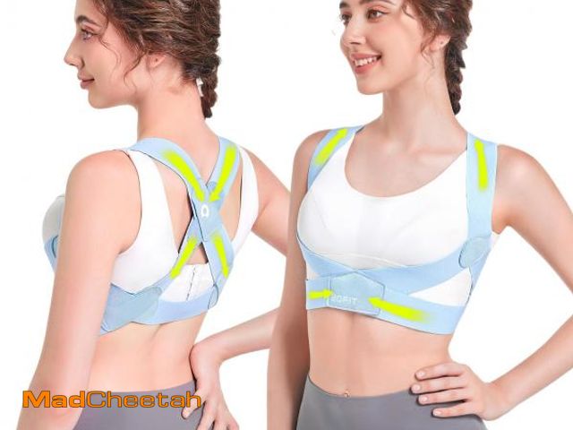 Lot 74-12111199 - aoFIT Posture Corrector for Women with X-Shaped Biomechanical Design, Comfort Fit Back Brace, Improv...