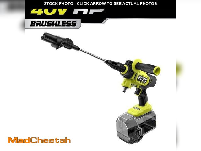 Lot 74-14468494 - RYOBI 40V HP Brushless EZClean 600 PSI 0.7 GPM Cold Water Electric Power Cleaner (Tool-Only) RY12405...
