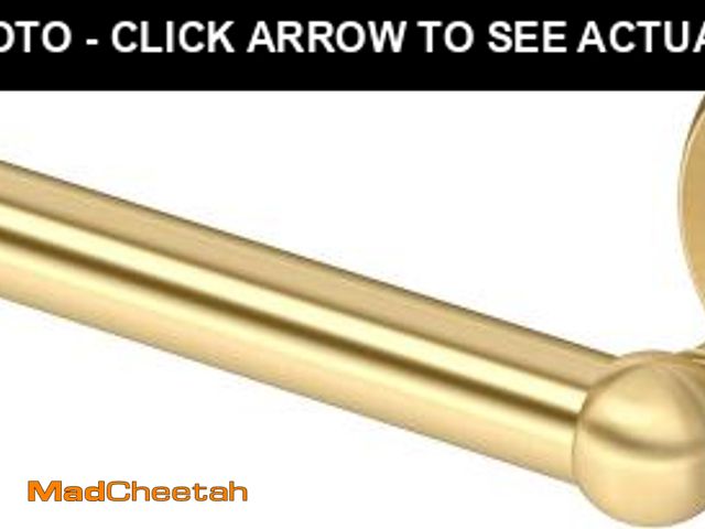Lot 74-12510209 - Gatco 5050 Designer II Towel Bar, 24 Inch, Brushed Brass/Wall Mounted 24" Towel Holder for Bathroom ...