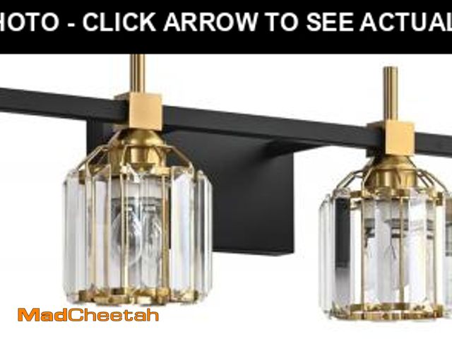 Lot 74-12044485 - SOLFART Crystal 4 Lights Bathroom Lights Over Mirror Bathroom Light Fixtures Vanity Light Fixture Cr...