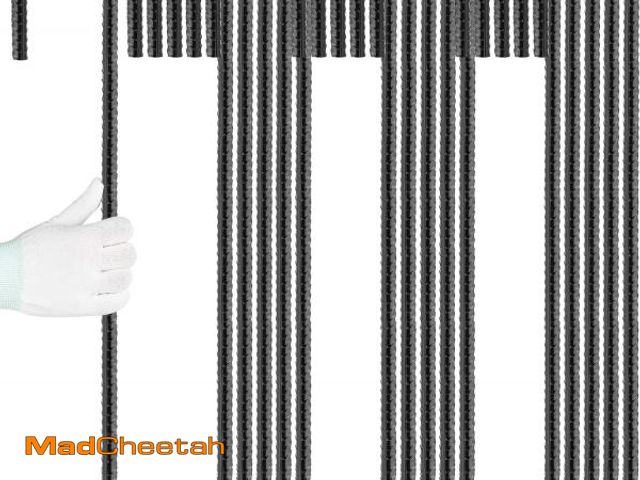 Lot 74-12397738 - Besitu 24 inches J Hook Rebar Stakes (16-Pack), Extra Long Garden Stakes with Chisel Point End Steel...