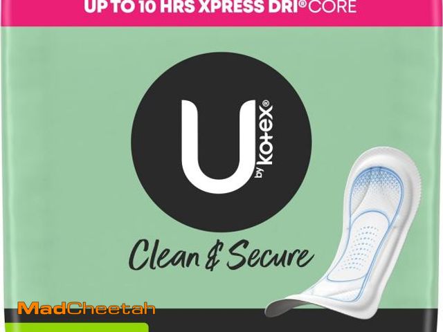 Lot 74-12400206 - U by Kotex Clean &amp; Secure Maxi Pads, Heavy Absorbency, 132 Count (3 Packs of 44) (Packaging May ...