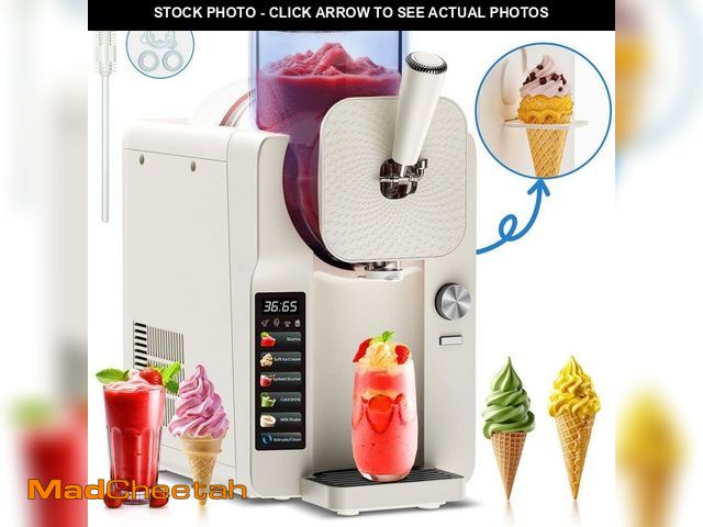 Lot 74-14306751 - Hooure 88 oz. Black Large Capacity Self-Cleaning Drink Smoothie Snow Cone Machines with 5 Smart Mode...