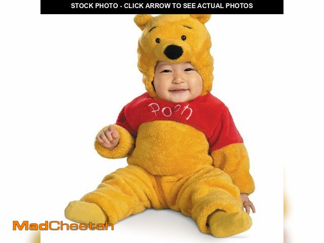 Lot 74-12718897 - Winnie The Pooh Deluxe 2-Sided Plush Jumpsuit Costume (12-18 months) - USED