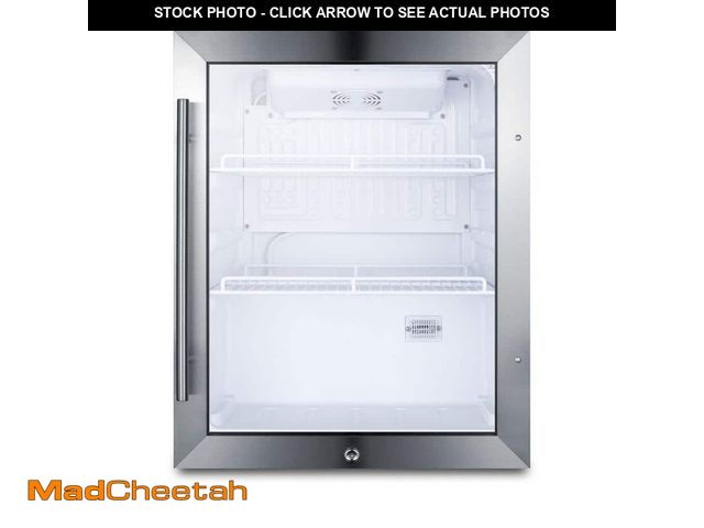 Lot 74-14343831 - Summit Appliance 19 in. 2.1 cu. ft. Commercial Refrigerator in Black - UNUSED