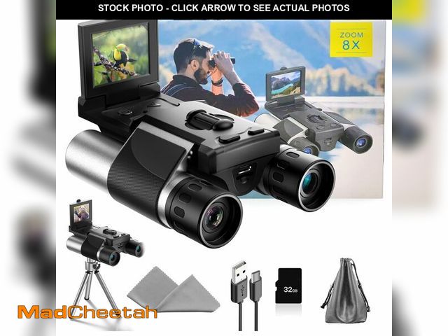 Lot 74-13623883 - Digital Binoculars with Camera - 8X Digital Zoom, 2" LCD Display 40MP Camera 2.5K Videos Ideal for C...