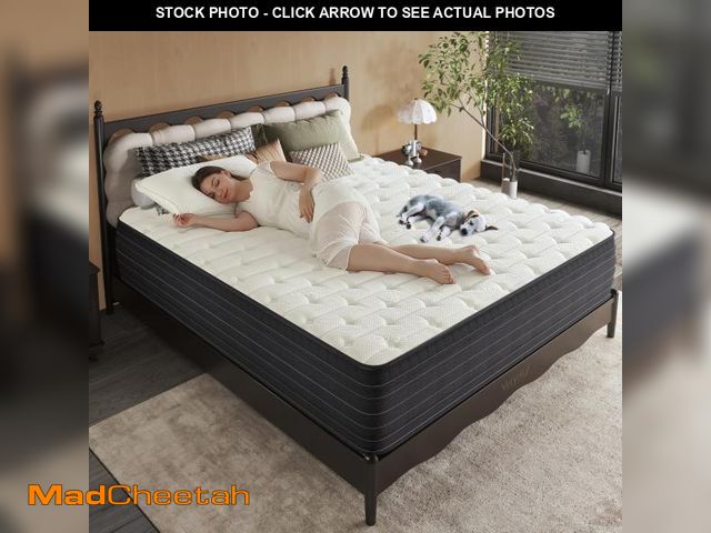 Lot 74-12071303 - VERYOK Hybrid Mattress Queen Size, 12 Inch Soft Queen Size with Hybrid Bed Mattress in a Box Pressur...