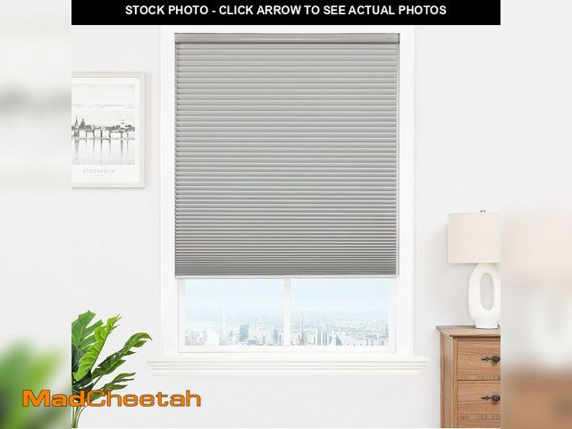 Lot 74-13696822 - Joydeco No Tools No Drill Window Blinds for Indoor Windows, Blackout Shades Cellular Shades Cordless...
