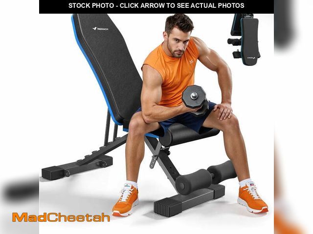Lot 74-14071804 - MERACH Adjustable Weight Bench with Leg Extension, 990LBS Capacity Foldable Workout Bench for Home G...