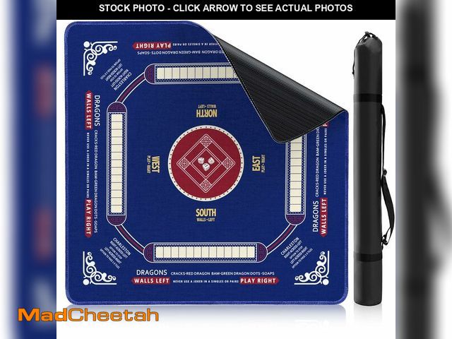 Lot 74-14211061 - Mahjong Mat for Table 33Ã¢â¬Â x 33Ã¢â¬Â, Premium Non-Slip Noise-Reducing Table Cover, 2mm Thick ...