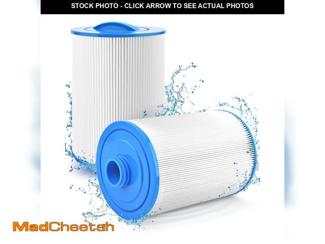 Lot 74-13718448 - PACETAP 1 1/2" SAE Thread Screw in Spa Hot Tub Filter Replacement 2 Pack Compatible with Pleatco PWW...