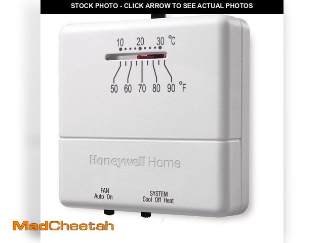 Lot 74-13692992 - Honeywell Home Economy Non-Programmable Thermostat with 1H/1C Single Stage Heating and Cooling - UNU...