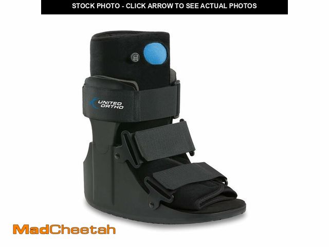Lot 74-13794346 - United Ortho Short Air Cam Walker Fracture Boot, Small, Black - UNUSED