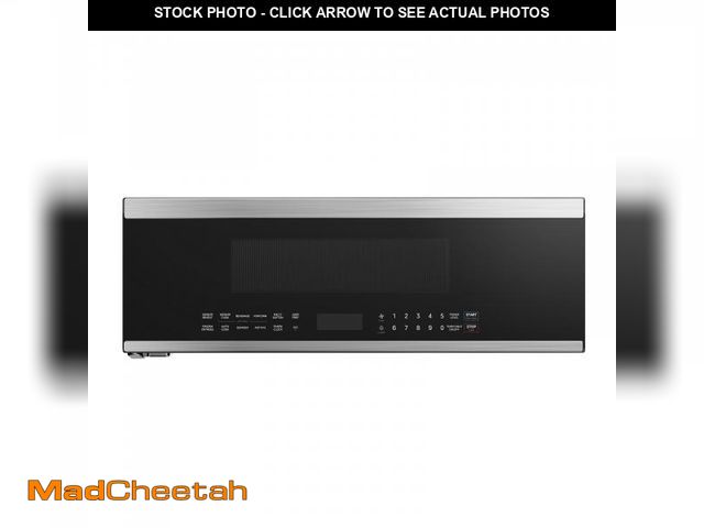 Lot 74-12174009 - Midea MMO12S3ASTZ Over the Range Oven, 1.2 Cu.ft Slim, Stainless Steel Microwaves, 1000W Heating Pow...