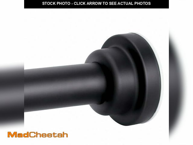 Lot 74-12667641 - Ktinnead Shower Curtain Rod 43-72 inches Matte Black, Never Rust and Non-Fall Down Spring Tension Cu...