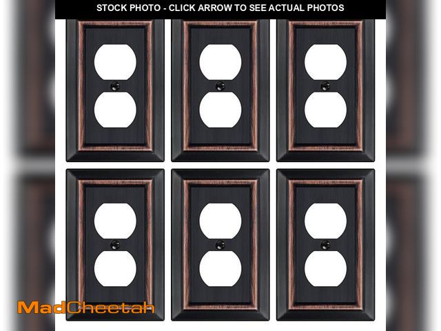 Lot 74-12435401 - Dyekou Metal Wall Plate for Electrical Outlets, Decorative Aged Bronze Switch Plates Outlet Cover, L...