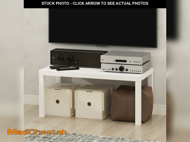 Lot 74-12544067 - Furinno Simplistic Modern TV Stand, TV Table, White - UNUSED