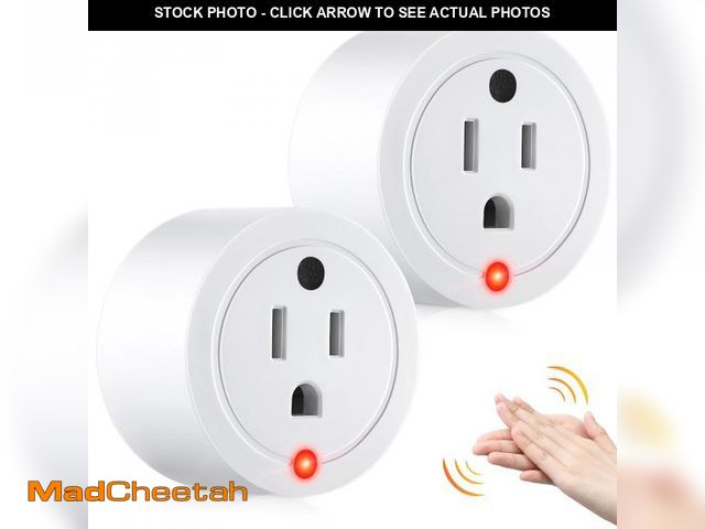 Lot 74-11857030 - Saillong 2 Pcs Clapping Light Control Switch, Compact Design, 220V Mini Wireless Wall Outlet, Clap O...