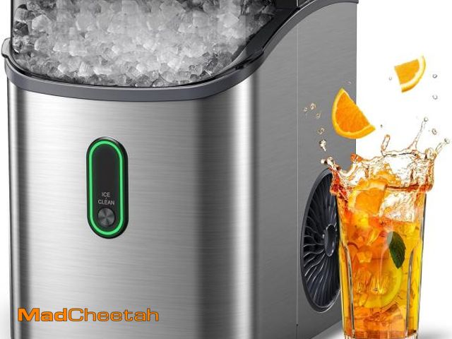Lot 74-11226231 - Silonn Nugget Ice Maker Countertop, Pebble Ice Maker with Soft Chewable Ice, One-Click Operation Ice...