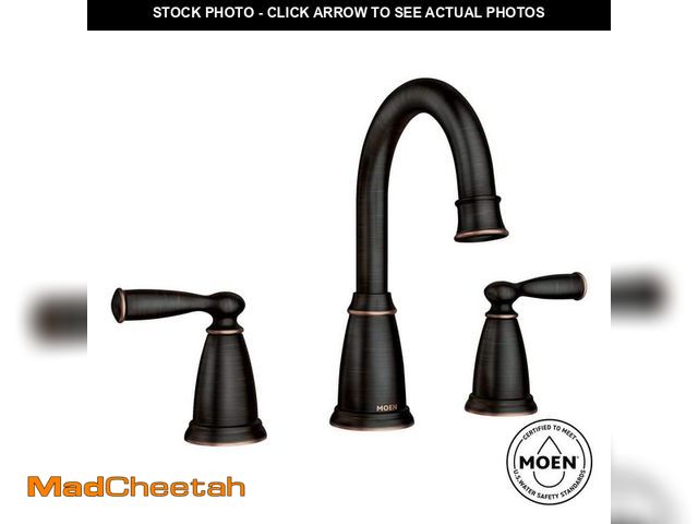 Lot 74-14223260 - MOEN Banbury 8 in. Widespread Double Handle High-Arc Bathroom Faucet in Mediterranean Bronze (Valve ...