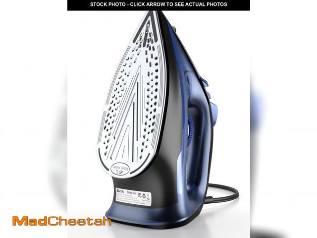Lot 74-12221058 - Sundu Steam Iron for Clothes with Rapid Heating Ceramic Coated Soleplate, 1500W with Precise Thermos...