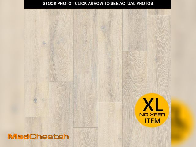 Lot 74-12900883 - TrafficMaster Camden Lake Oak 7 mm T x 8 in. W Laminate Wood Flooring (215.1 sqft total/9 case) - UN...